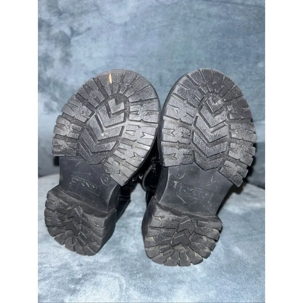 DKNY black boots size 5 Toddler